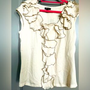Vintage ESCADA ruffle blouse top size 34 Italy